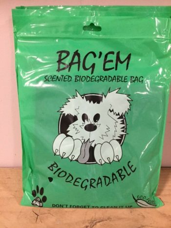 Bulk pack of 5 packs of biodegradable "Bag em" poo/waste bags