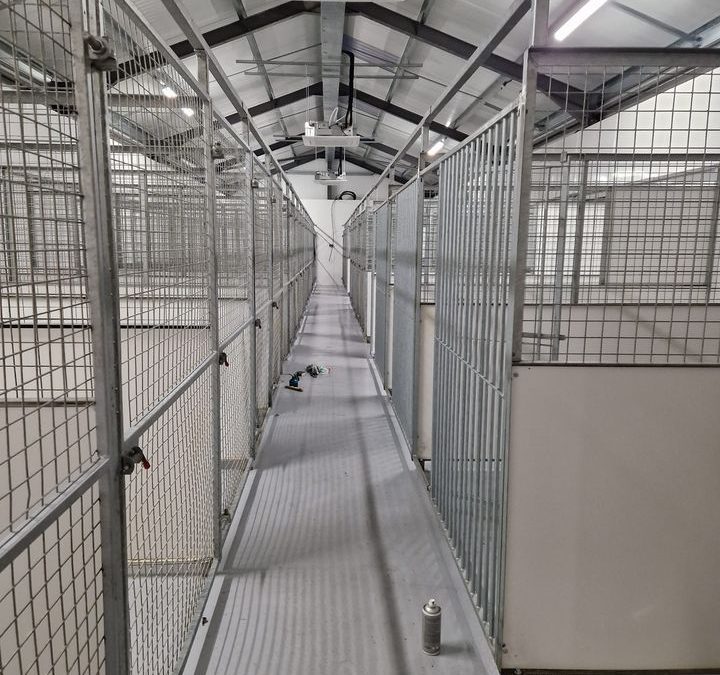 The kennels.